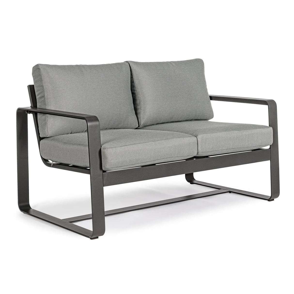 Garten-Sofa 2-Sitzer mit Kissen Merrigan Anthrazit YK13 - ZEN ZONE Furniture