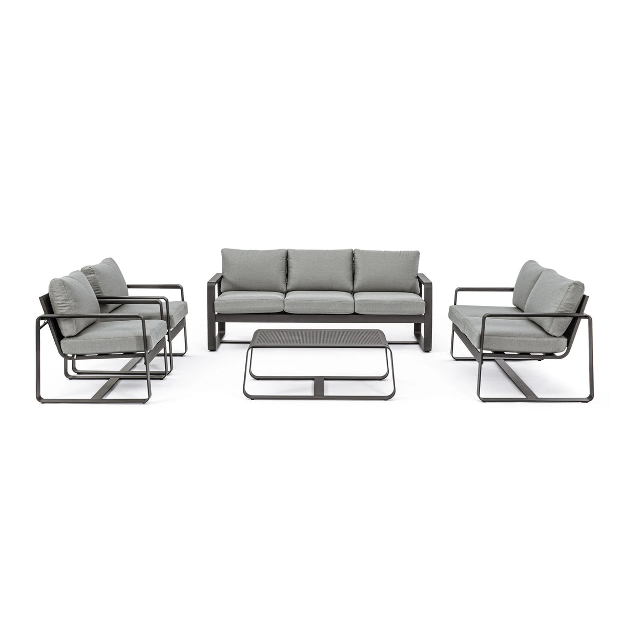 Garten-Sofa 3-Sitzer mit Kissen Merrigan Anthrazit YK13 - ZEN ZONE Furniture