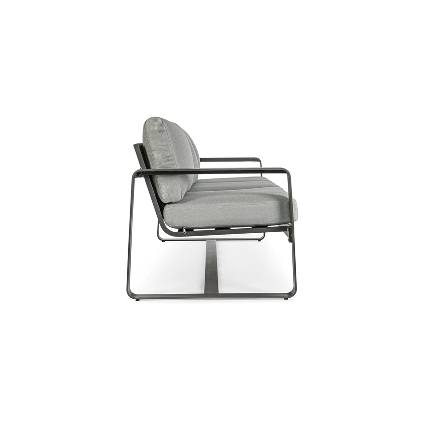 Garten-Sofa 3-Sitzer mit Kissen Merrigan Anthrazit YK13 - ZEN ZONE Furniture