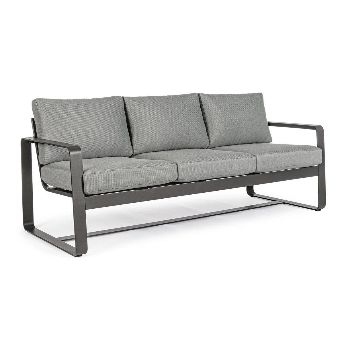Garten-Sofa 3-Sitzer mit Kissen Merrigan Anthrazit YK13 - ZEN ZONE Furniture