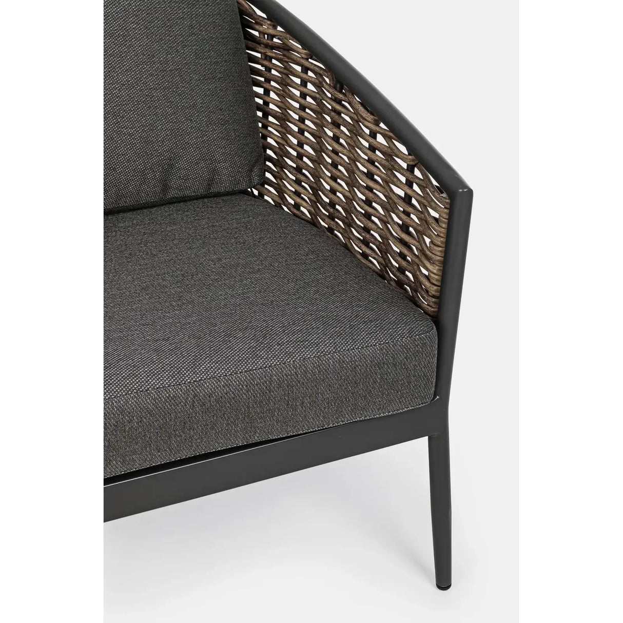 Gartenlounge Set 3er Set Maribela Anthrazit mit Kissen YK13 - ZEN ZONE Furniture