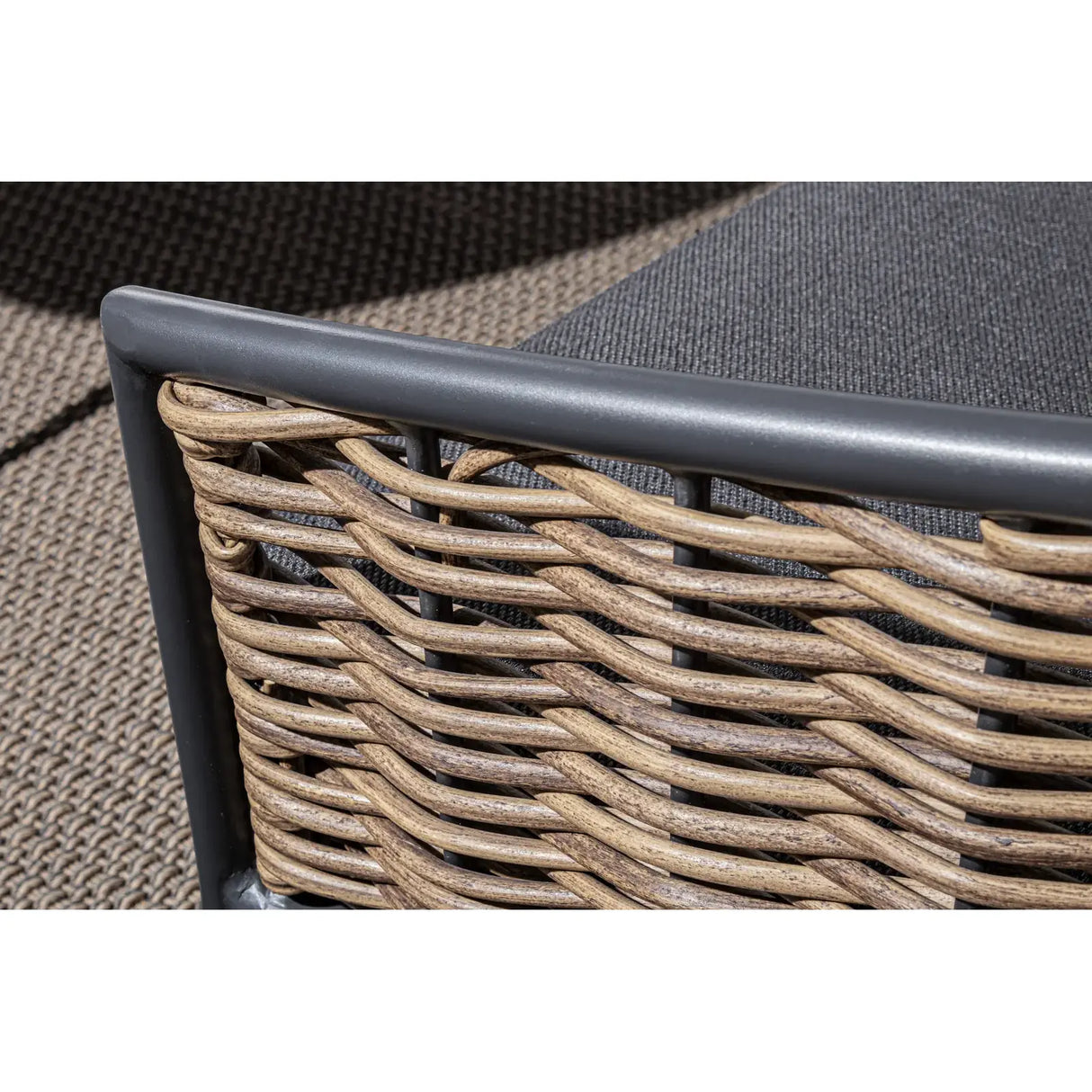 Gartenlounge Set 3er Set Maribela Anthrazit mit Kissen YK13 - ZEN ZONE Furniture