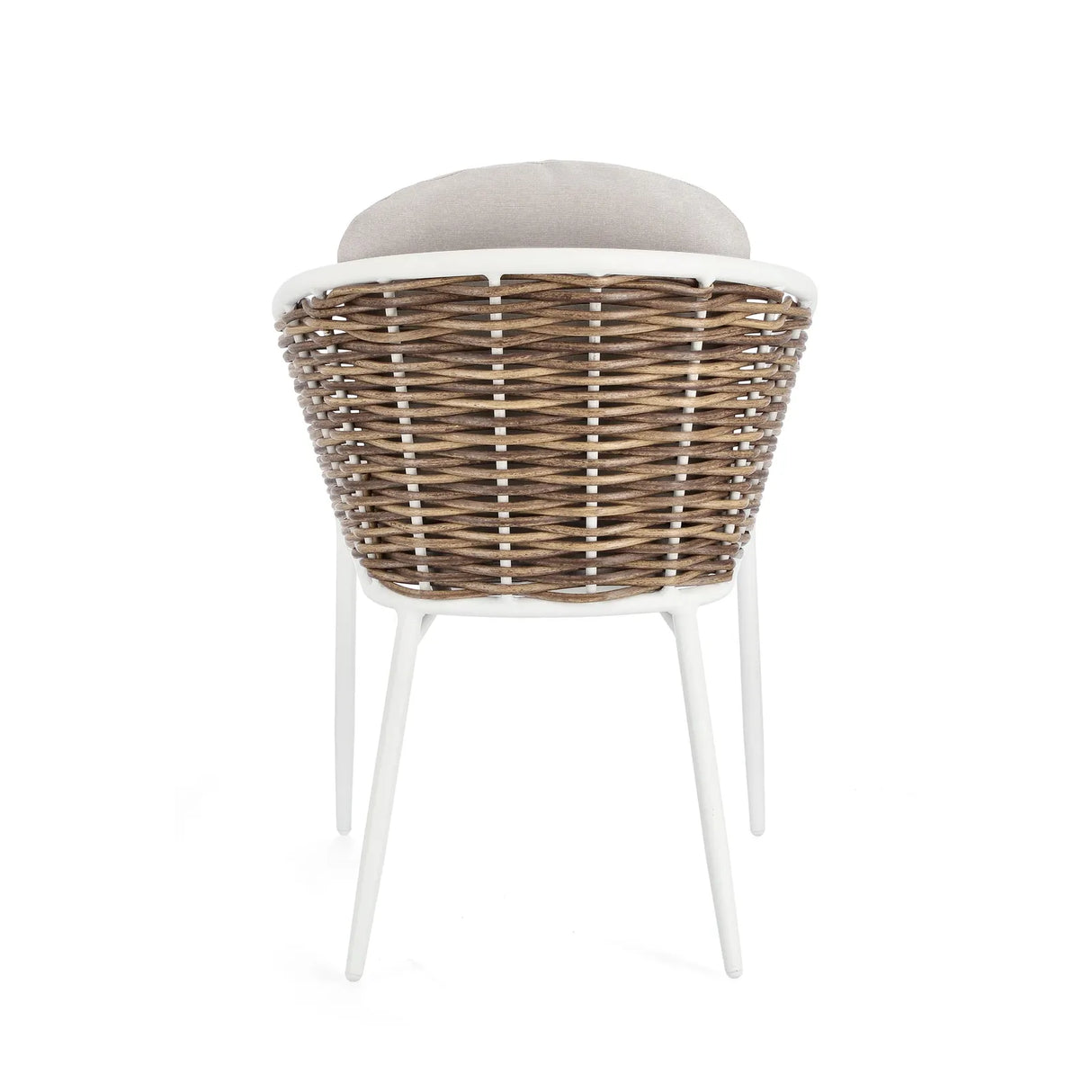 Gartenstuhl mit Armlehne und Kissen Maribela Weiß YK13 - ZEN ZONE Furniture