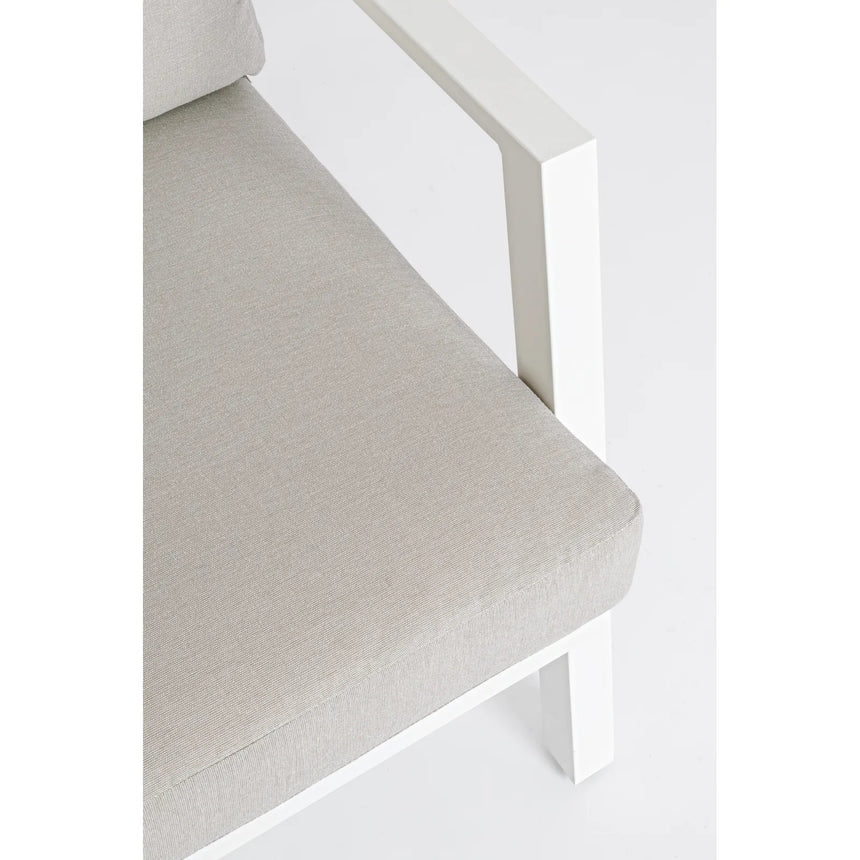 Gartenlounge Set 4er Set Harlem mit Kissen Weiß YK11 - ZEN ZONE Furniture