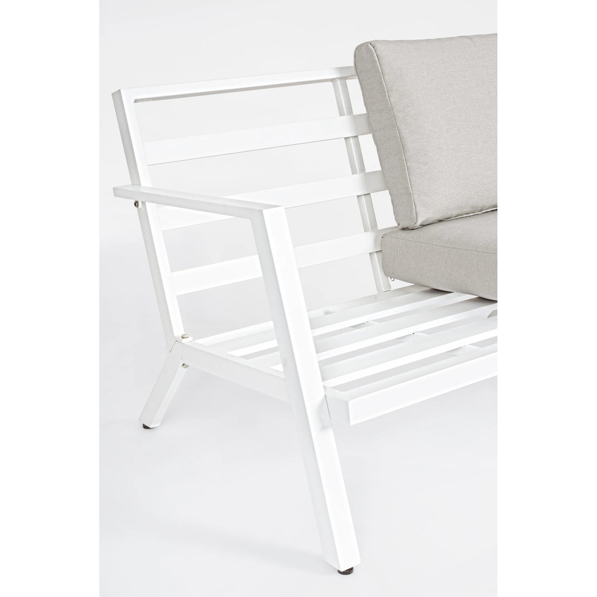 Gartenlounge Set 4er Set Harlem mit Kissen Weiß YK11 - ZEN ZONE Furniture