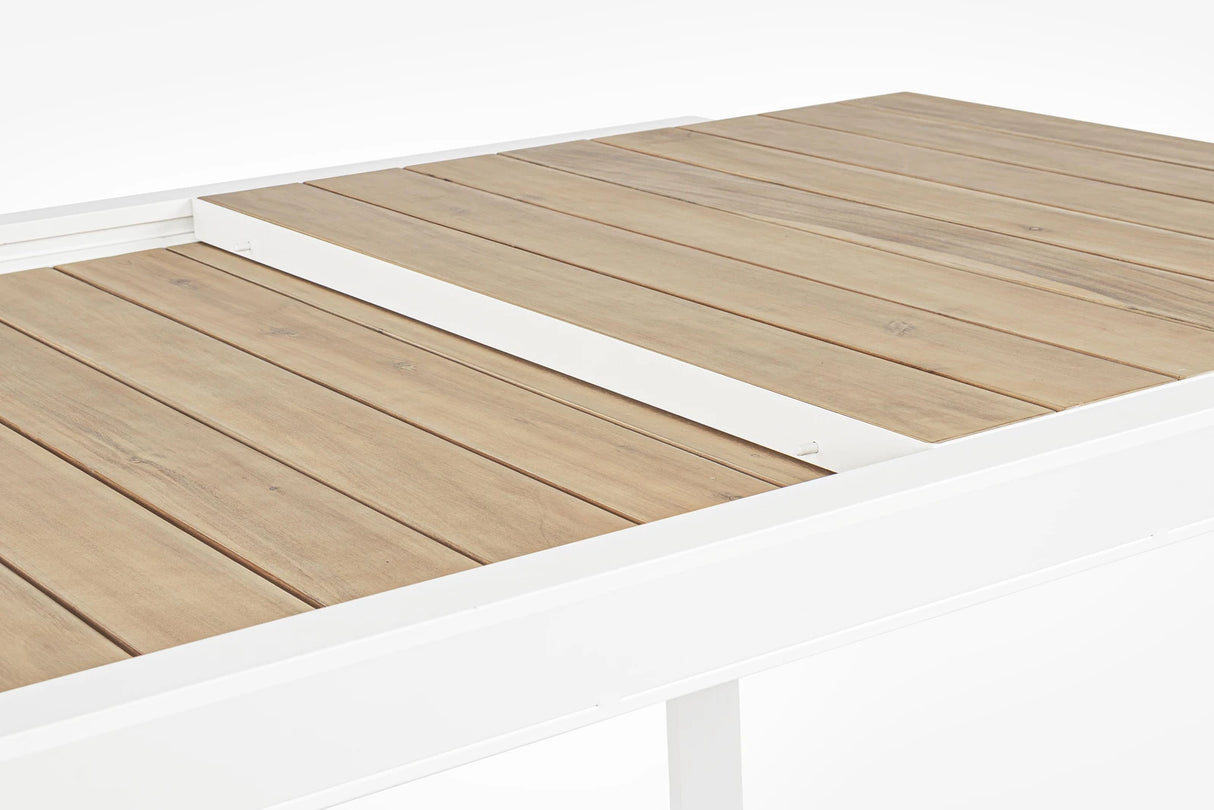 Gartentisch ausziehbar 160-240x100 Weiß YK11 Belmar - ZEN ZONE Furniture