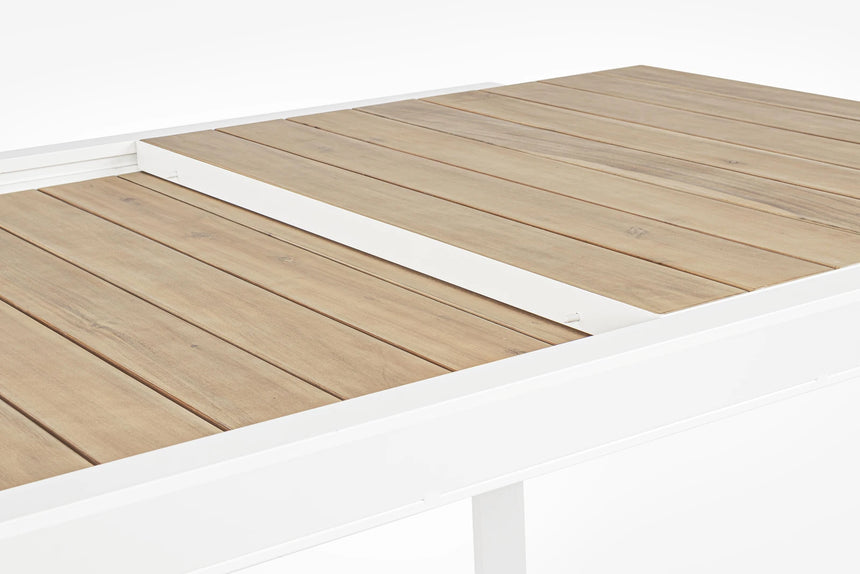 Gartentisch ausziehbar 160-240x100 Weiß YK11 Belmar - ZEN ZONE Furniture