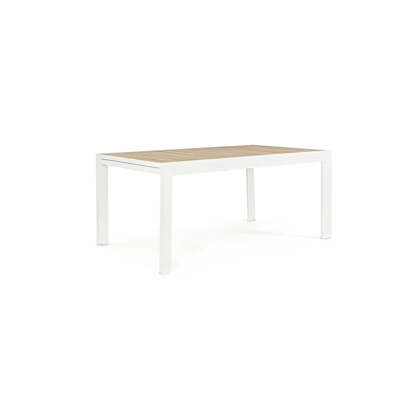 Gartentisch ausziehbar 160-240x100 Weiß YK11 Belmar - ZEN ZONE Furniture