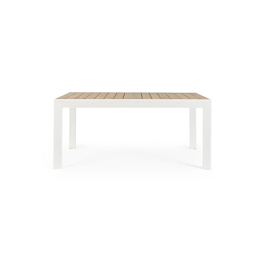 Gartentisch ausziehbar 160-240x100 Weiß YK11 Belmar - ZEN ZONE Furniture