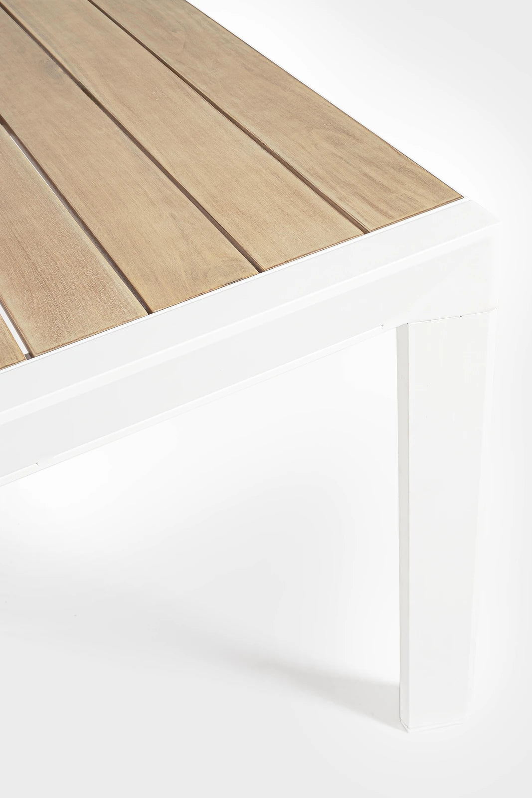 Gartentisch ausziehbar 220-340x100 Weiß YK11 Belmar - ZEN ZONE Furniture