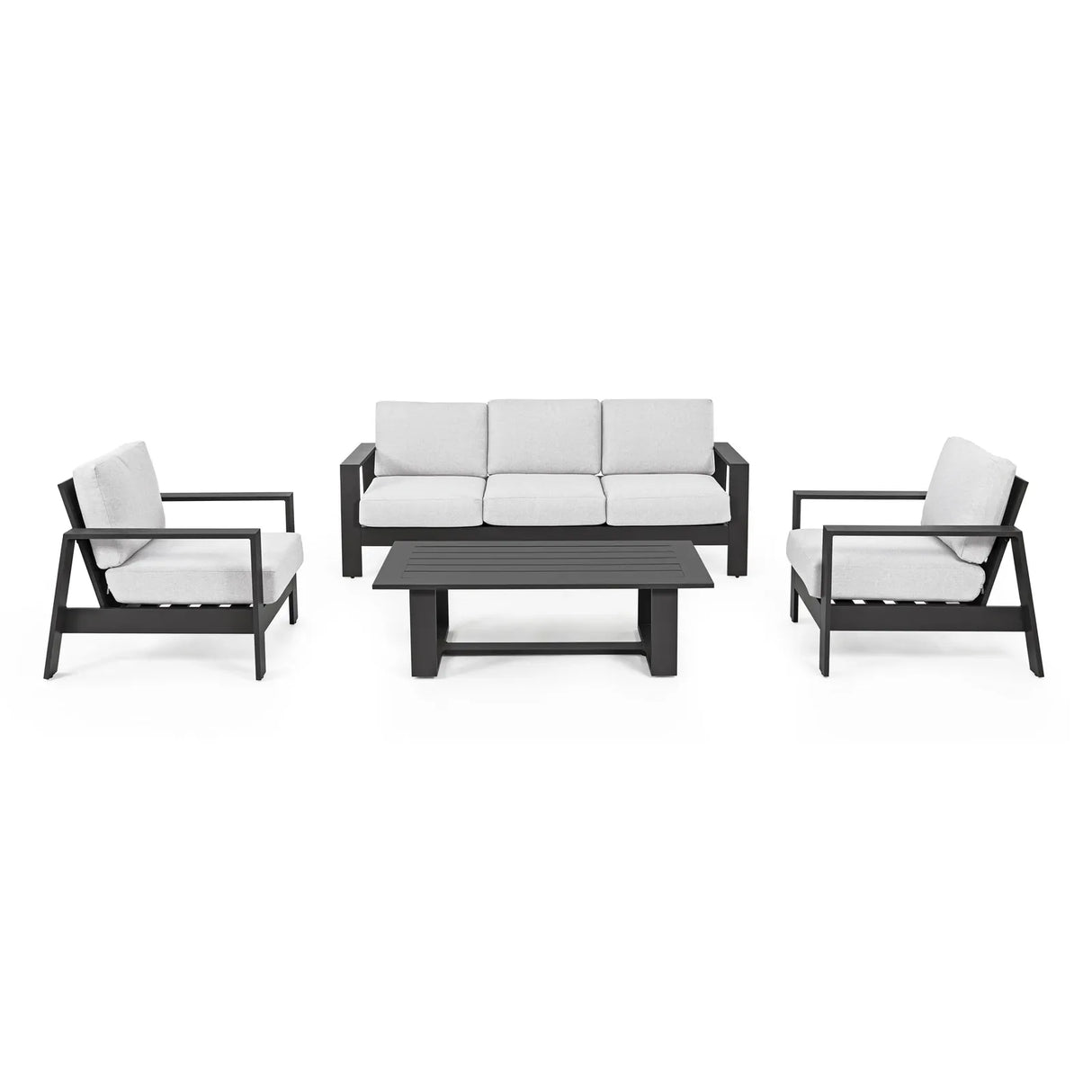 Gartenlounge Set 4er Set Baltic mit Kissen Anthrazit YK13 - ZEN ZONE Furniture