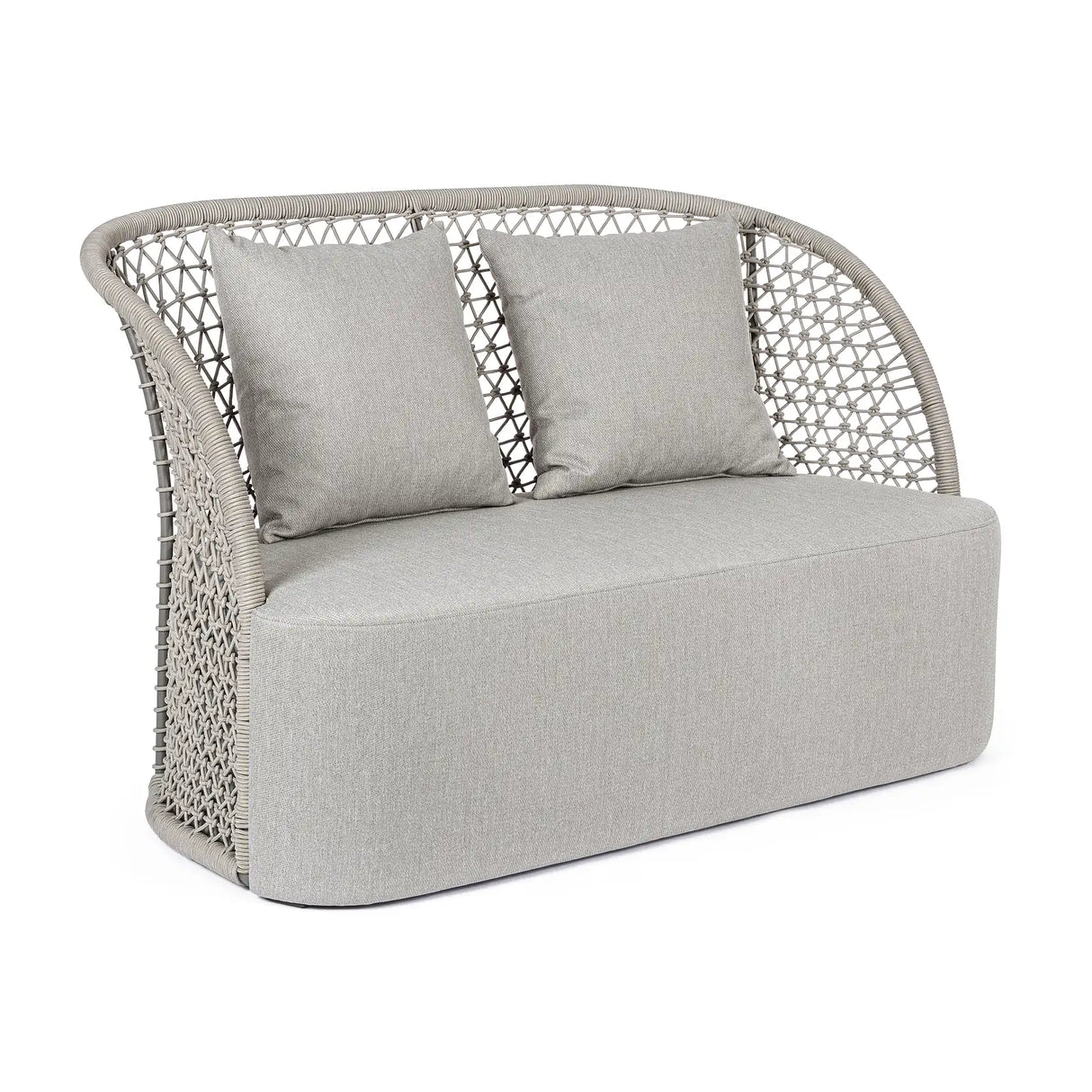 Garten-Sofa 2-Sitzer mit Kissen Sand Cuyen - ZEN ZONE Furniture