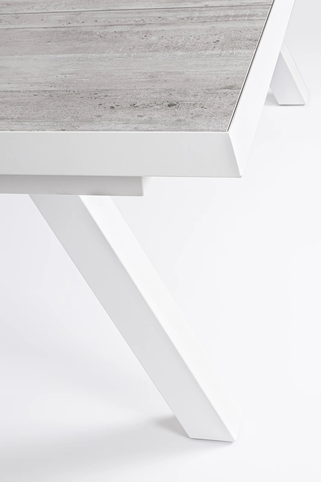 Gartentisch ausziehbar 205-265x103 Weiß JX11 Krion - ZEN ZONE Furniture