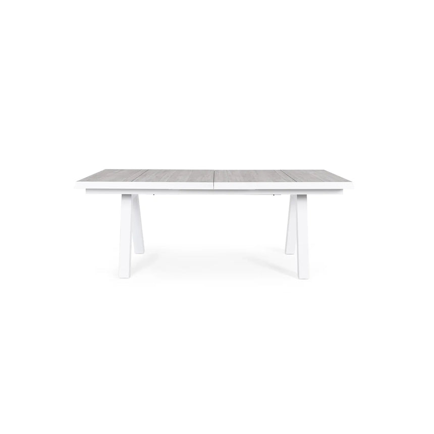Gartentisch ausziehbar 205-265x103 Weiß JX11 Krion - ZEN ZONE Furniture