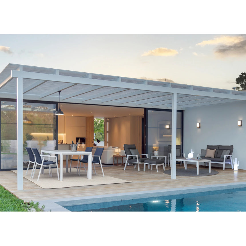 Garten Couchtisch 50x50 Weiß JX11 Kledi - ZEN ZONE Furniture