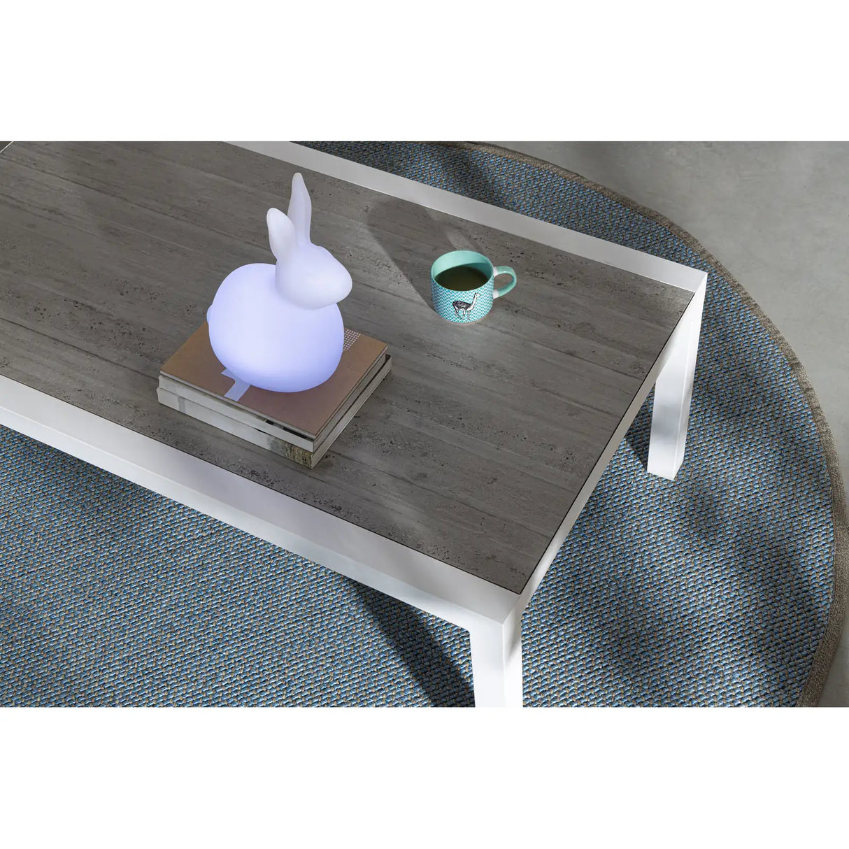 Garten Couchtisch 50x50 Weiß JX11 Kledi - ZEN ZONE Furniture