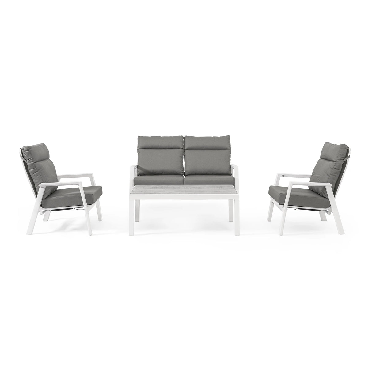 Garten Couchtisch 50x50 Weiß JX11 Kledi - ZEN ZONE Furniture