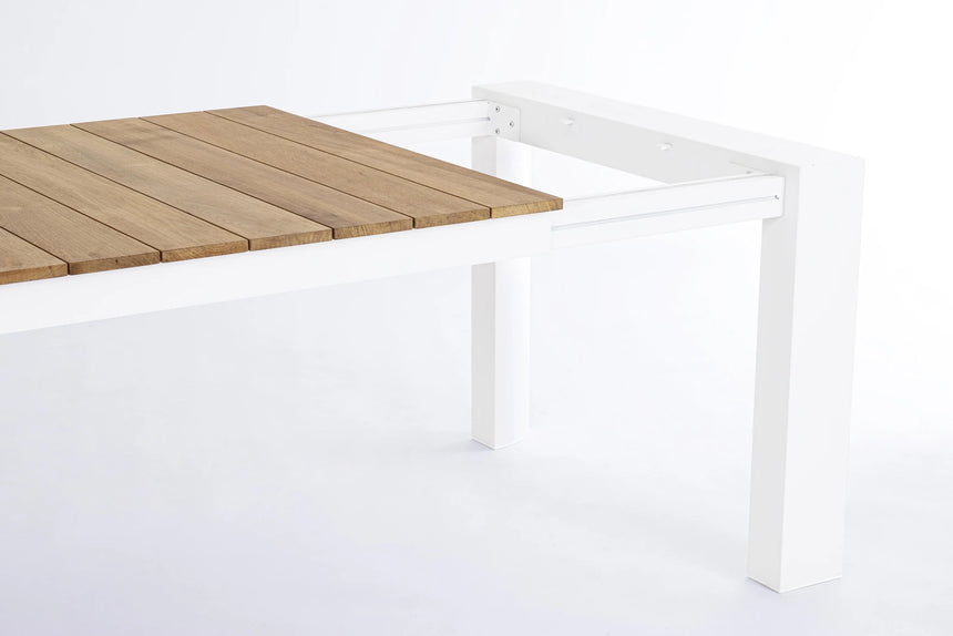 Gartentisch ausziehbar 228/294x100 Weiß GK50 Cameron - ZEN ZONE Furniture