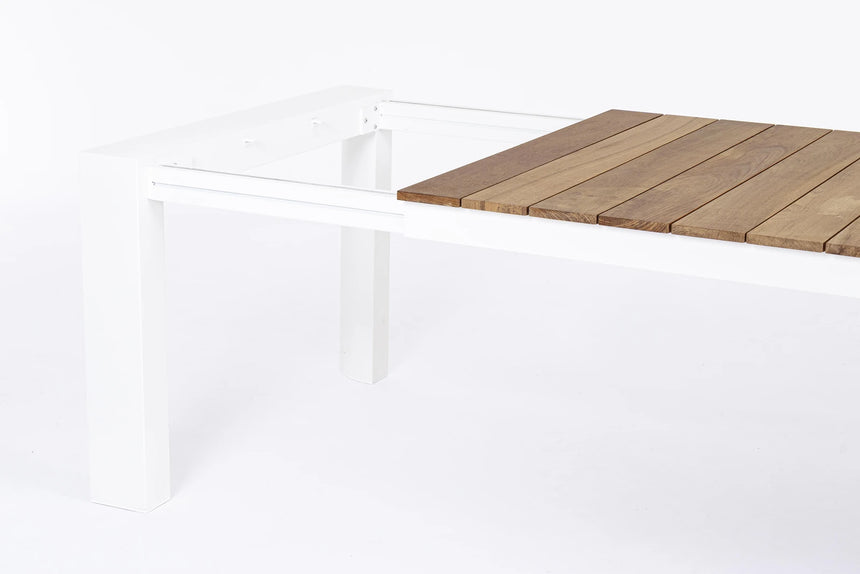 Gartentisch ausziehbar 253/319/384x110 Weiß GK50 Cameron - ZEN ZONE Furniture