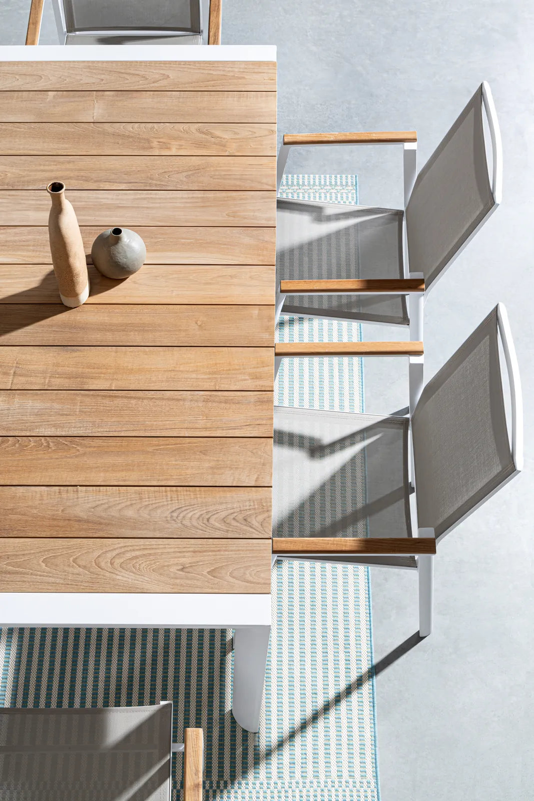 Gartentisch 180x90 Weiß GK50 Cameron - ZEN ZONE Furniture