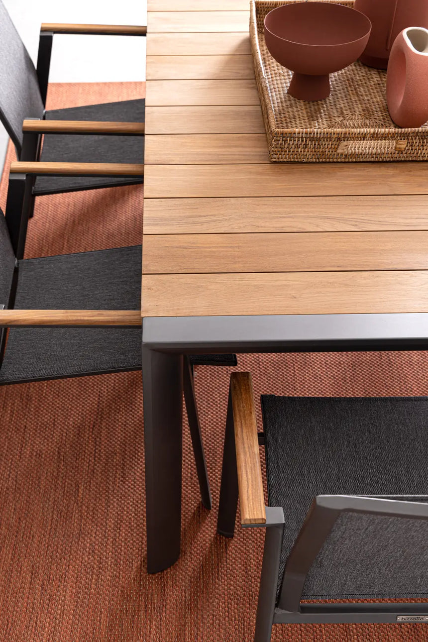 Gartentisch 180x90 Anthrazit GK52 Cameron - ZEN ZONE Furniture