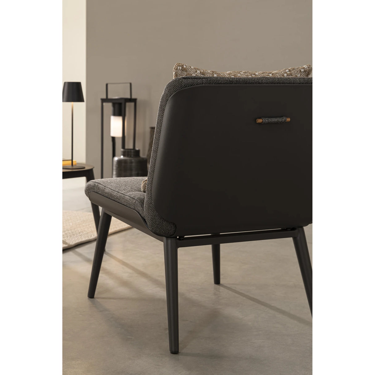 Garten Balkon-Set 3 mit Kissen Anthrazit WG21 Isabela - ZEN ZONE Furniture