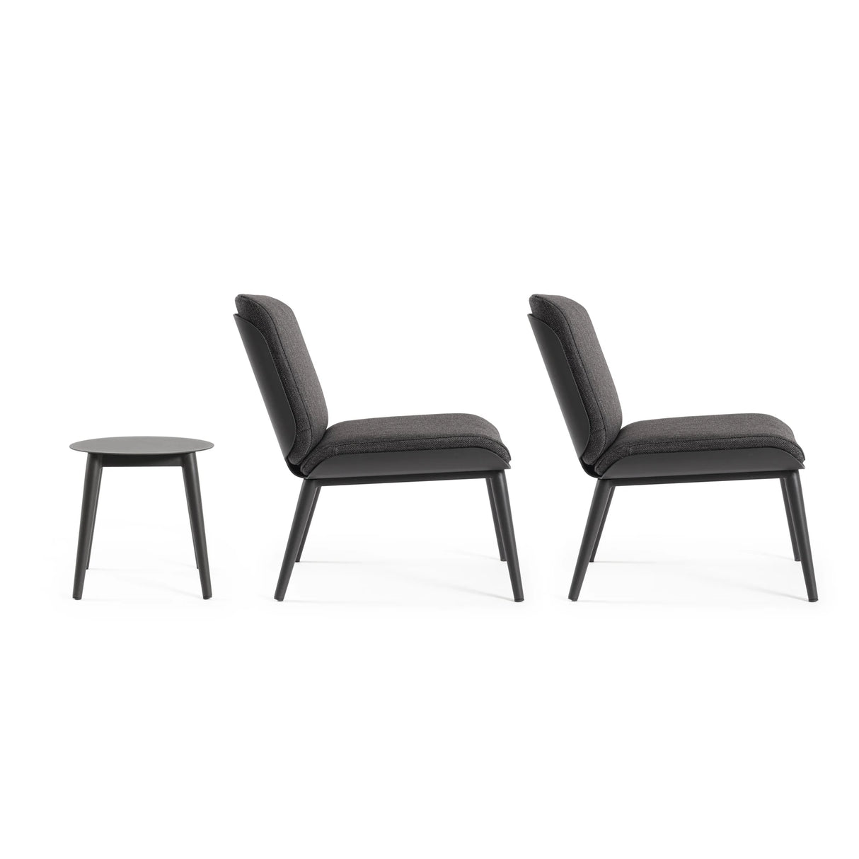 Garten Balkon-Set 3 mit Kissen Anthrazit WG21 Isabela - ZEN ZONE Furniture