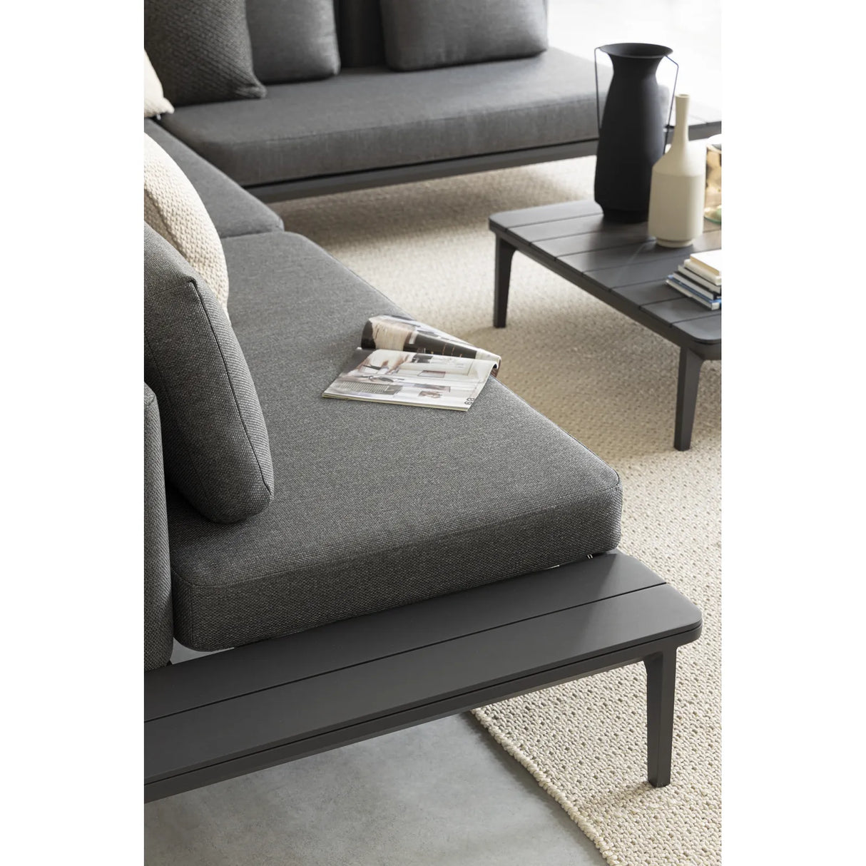 Lounge Garten-Sofa 2-Sitzer Matrix Anthrazit WG21 - ZEN ZONE Furniture