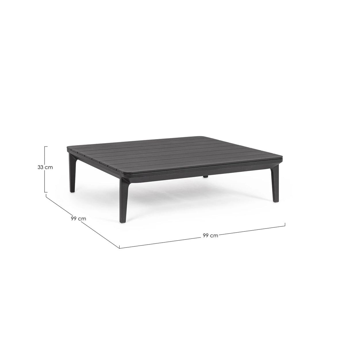Garten Couchtisch 99x99 Anthrazit WG21 Matrix - ZEN ZONE Furniture