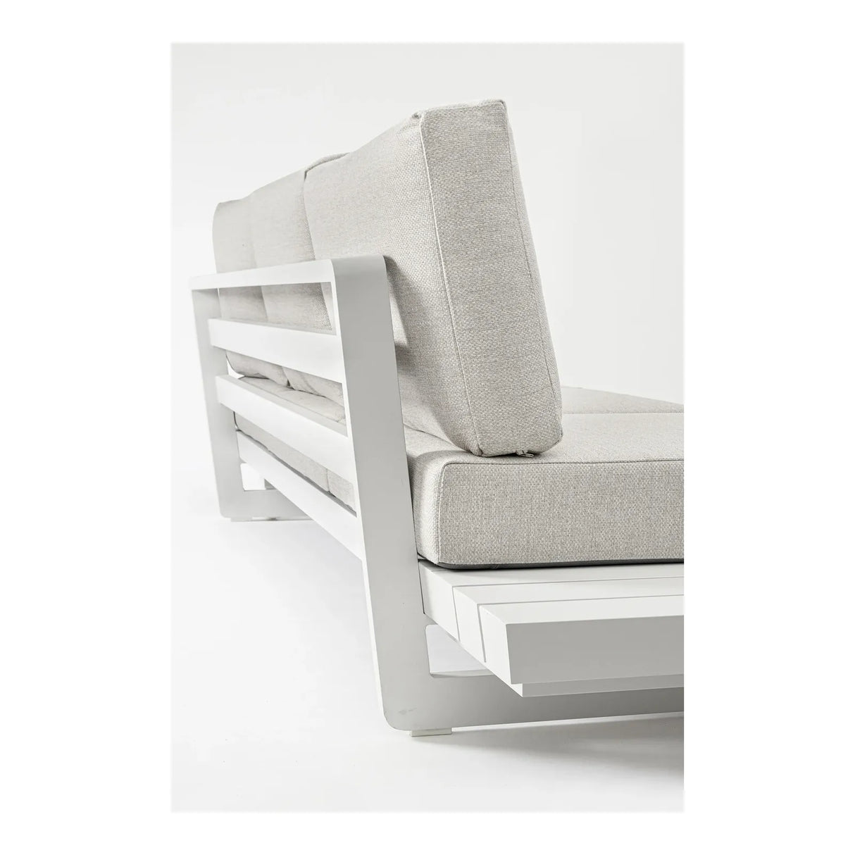 Gartenlounge Ecksitzgruppe 2er Set mit Kissen Weiß WG20 Infinity - ZEN ZONE Furniture