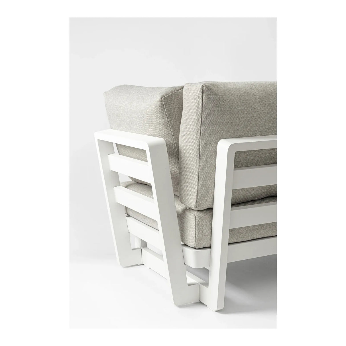 Gartenlounge Ecksitzgruppe 2er Set mit Kissen Weiß WG20 Infinity - ZEN ZONE Furniture