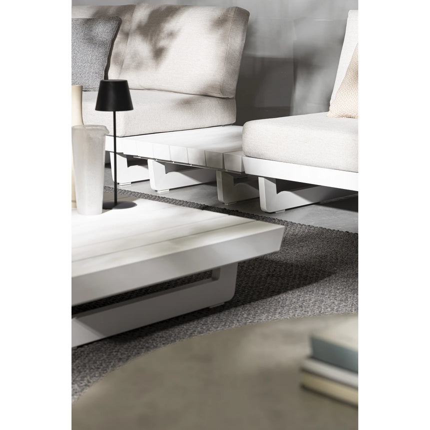 Modularer Garten Couchtisch Weiß WH20 Infinity - ZEN ZONE Furniture