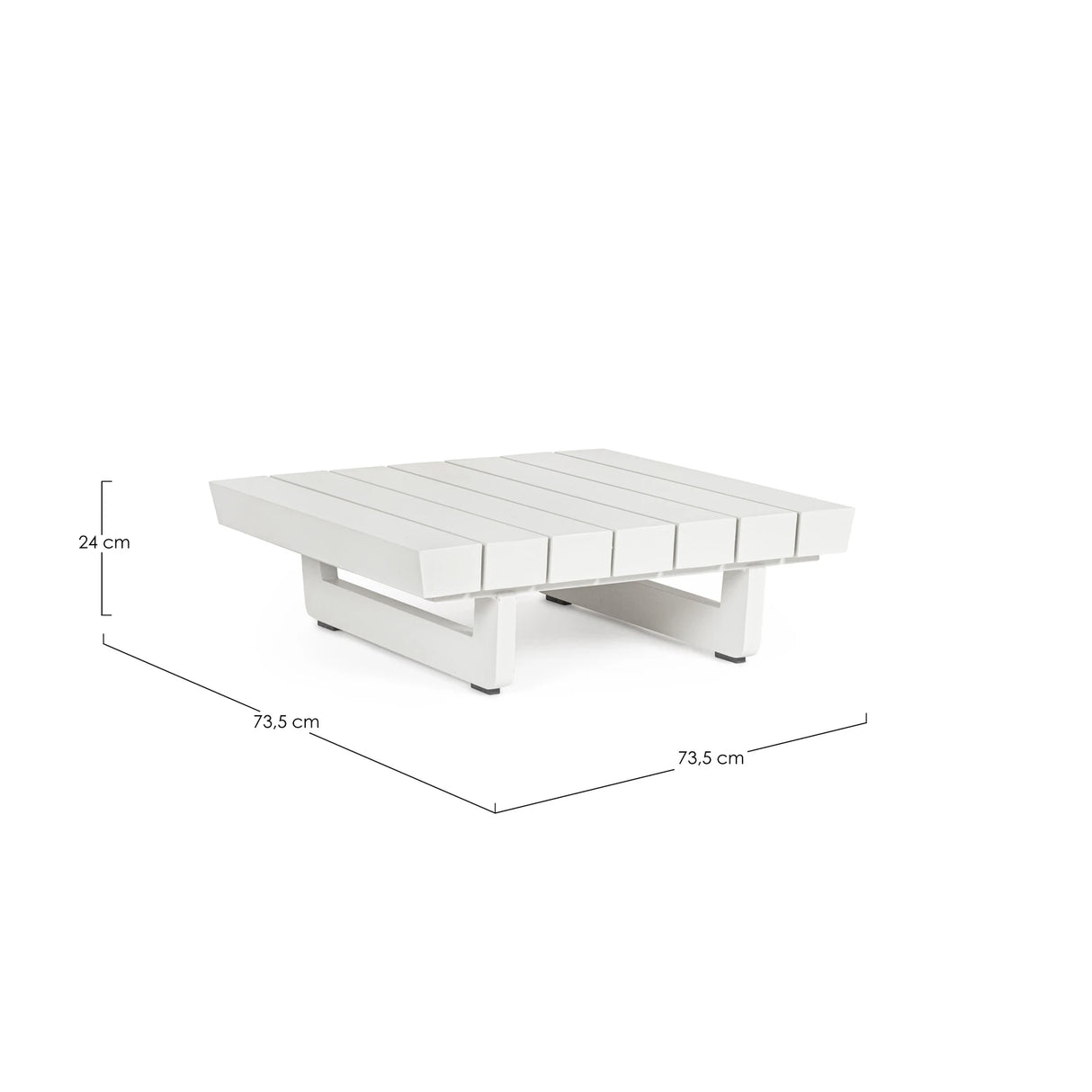 Modularer Garten Couchtisch Weiß WH20 Infinity - ZEN ZONE Furniture