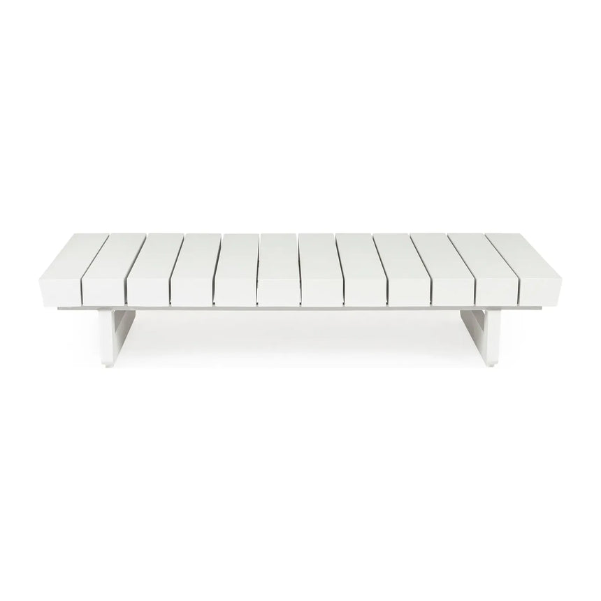 Garten Couchtisch 126x73.5 Weiß WG20 Infinity - ZEN ZONE Furniture