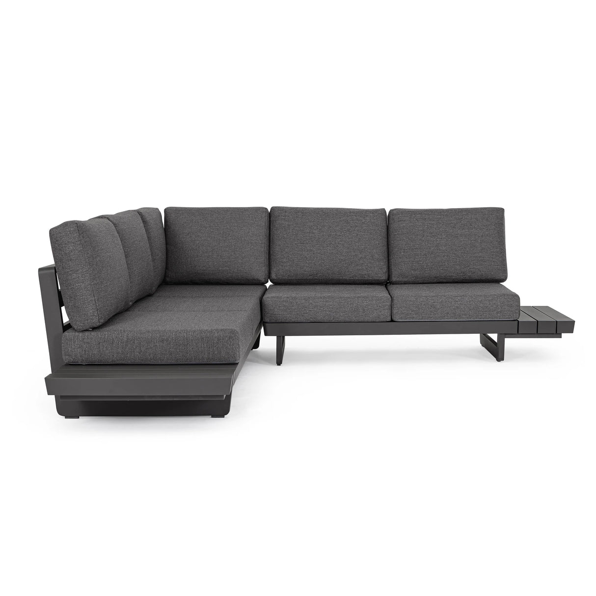 Gartenlounge Set 2 Ecksitzgruppe mit Kissen Anthrazit WG21 Infinity - ZEN ZONE Furniture