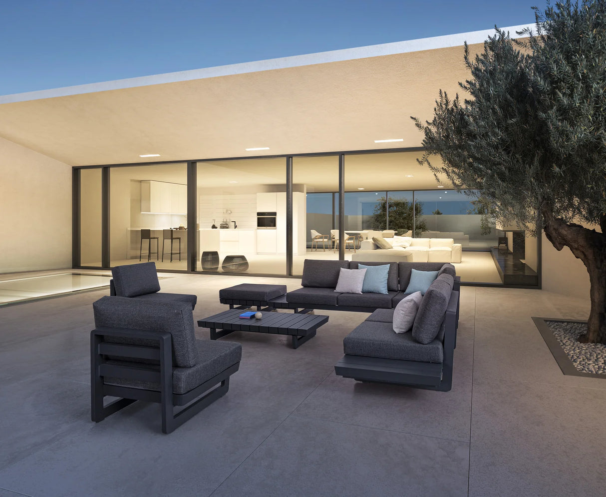 Modularer Gartentisch Infinity Anthrazit WG21 - ZEN ZONE Furniture