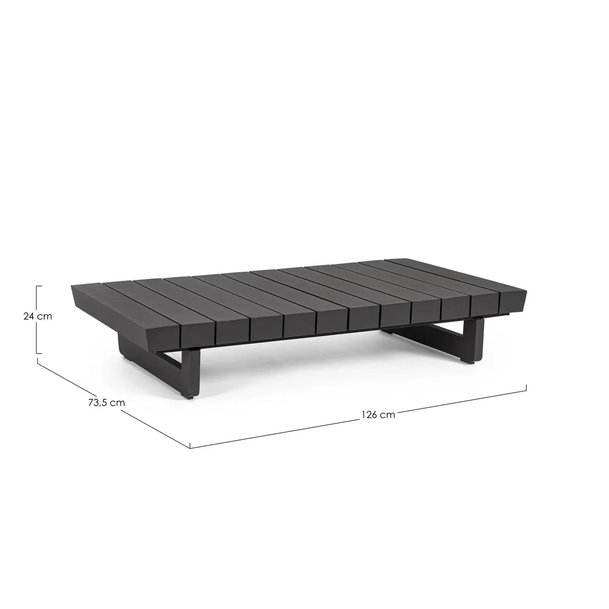 Garten Couchtisch 126x73.5 Anthrazit WG21 Infinity - ZEN ZONE Furniture