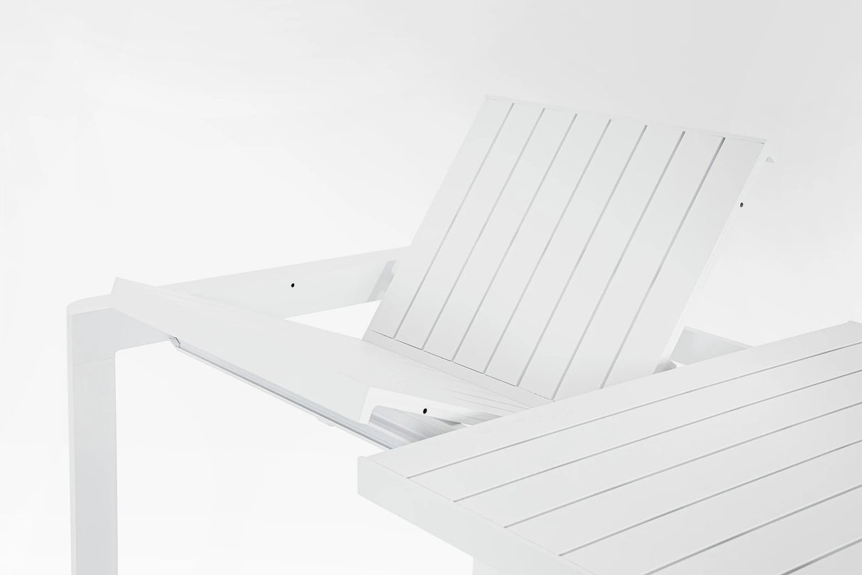 Gartentisch ausziehbar 180-240x100 Weiß CX21 Kiplin - ZEN ZONE Furniture