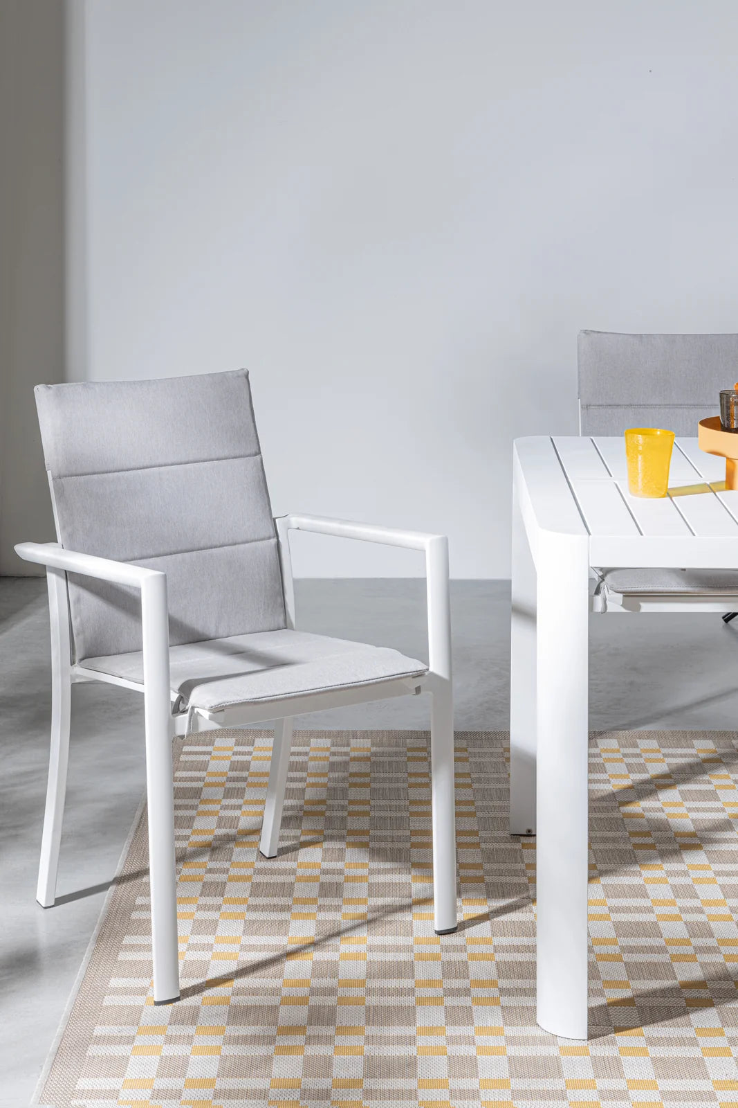 Gartentisch ausziehbar 180-240x100 Weiß CX21 Kiplin - ZEN ZONE Furniture