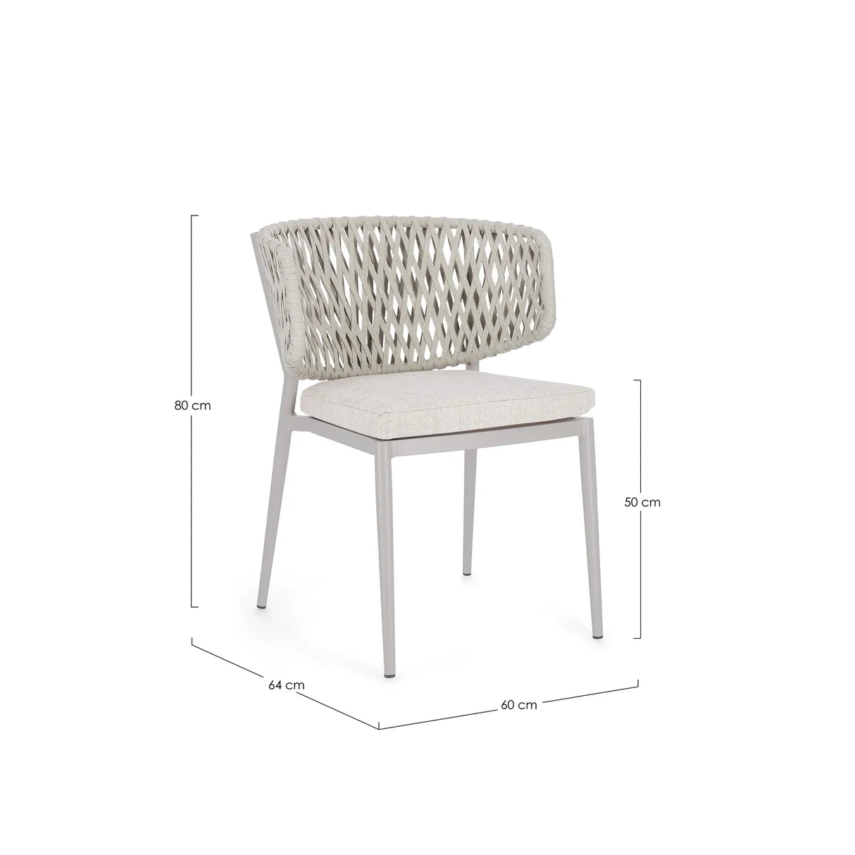 Gartenstuhl mit Kissen Noelia Moon WG24 - ZEN ZONE Furniture