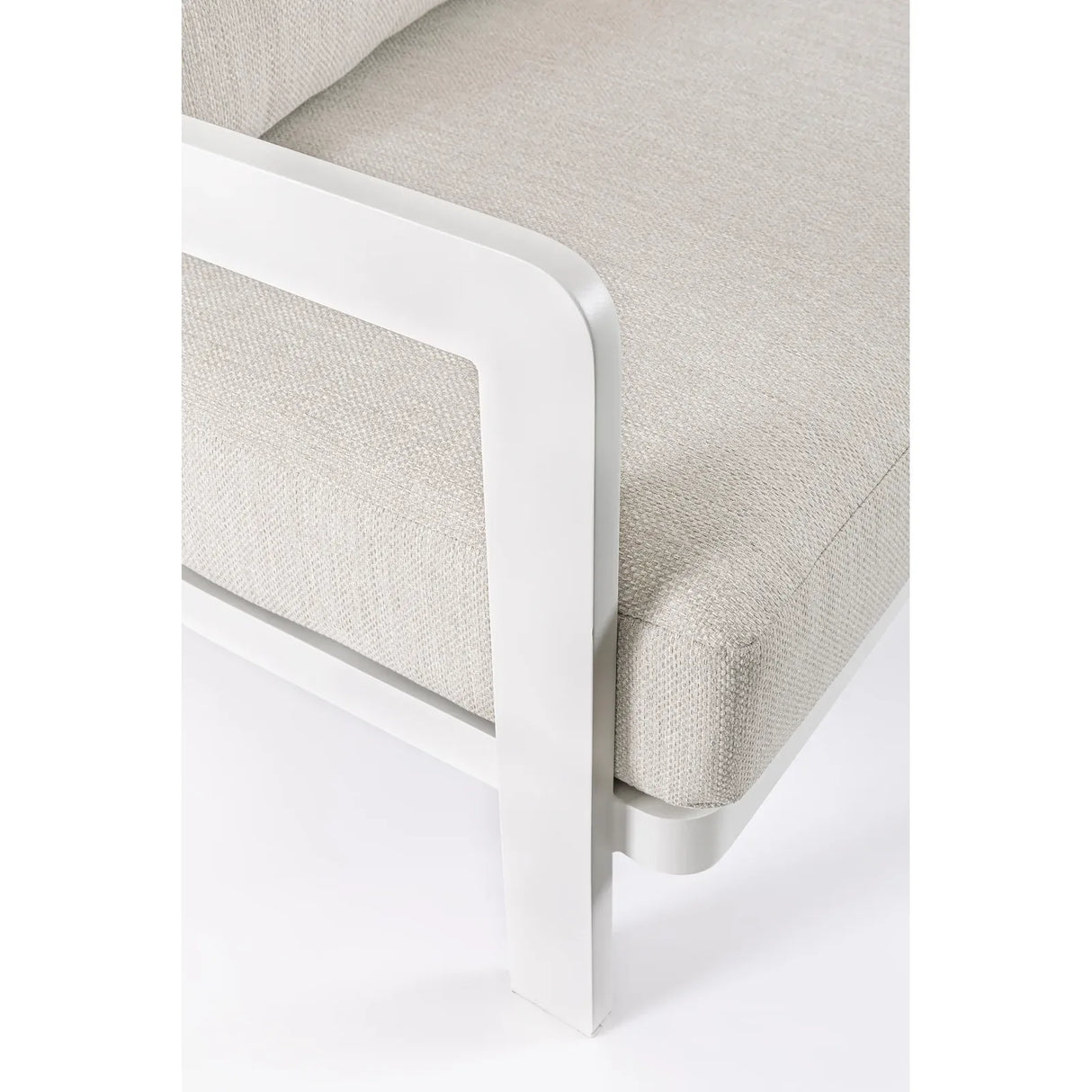 Gartenlounge Set 4er mit Kissen Presley Weiß WG20 - ZEN ZONE Furniture