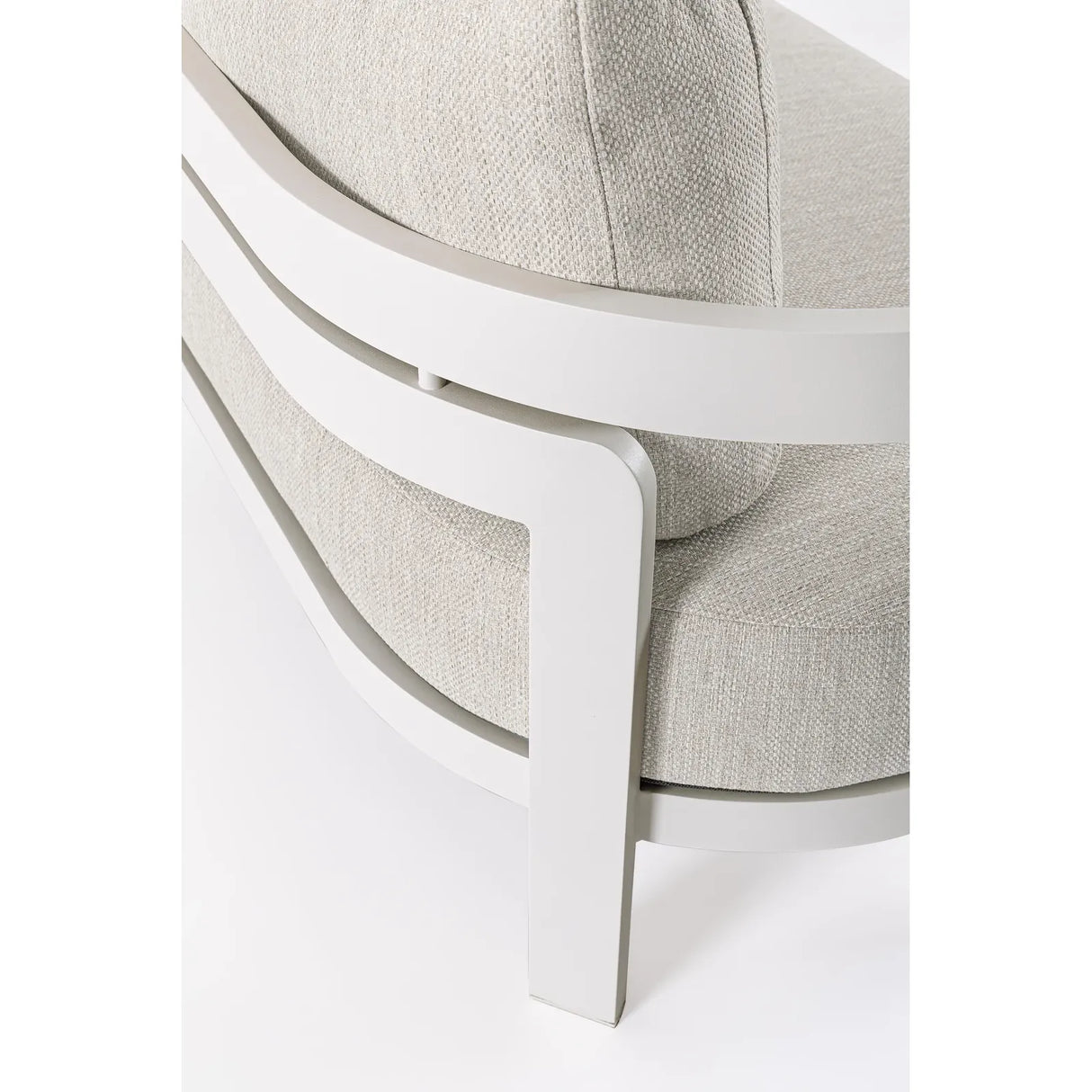 Gartenlounge Set 4er mit Kissen Presley Weiß WG20 - ZEN ZONE Furniture