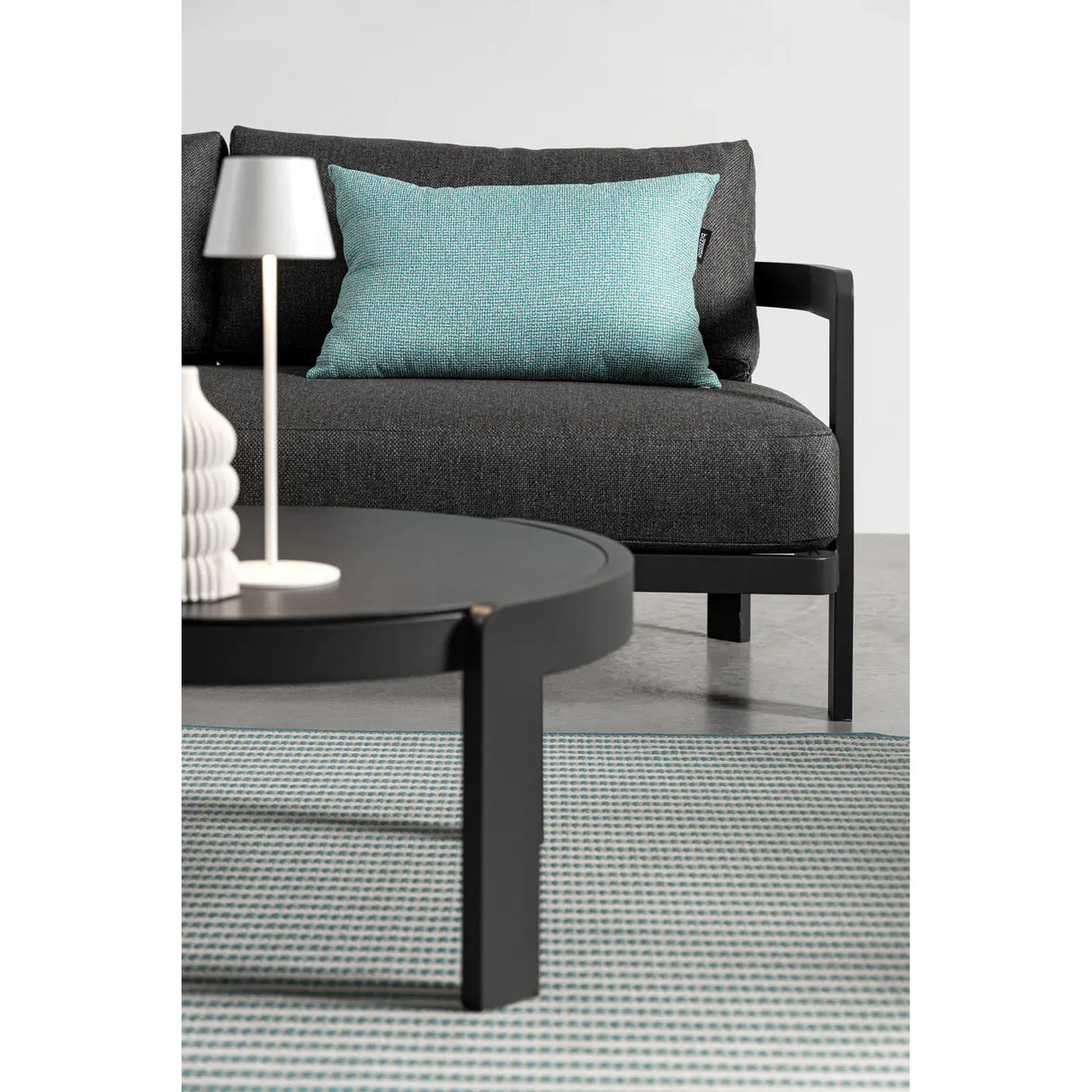 Gartenlounge Set 4er mit Kissen Presley Anthrazit WG21 - ZEN ZONE Furniture