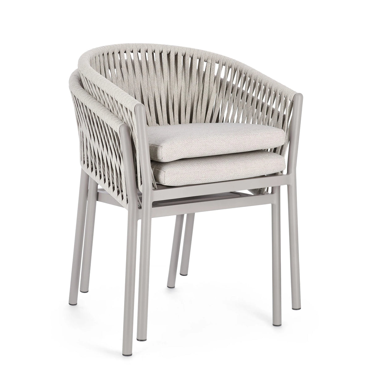 Gartenstuhl mit Armlehne und Kissen Florencia Moon WG24 - ZEN ZONE Furniture