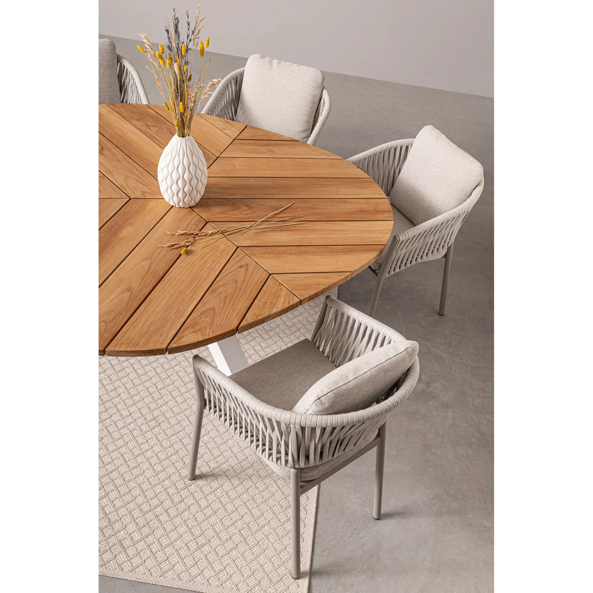 Gartenstuhl mit Armlehne und Kissen Florencia Moon WG24 - ZEN ZONE Furniture