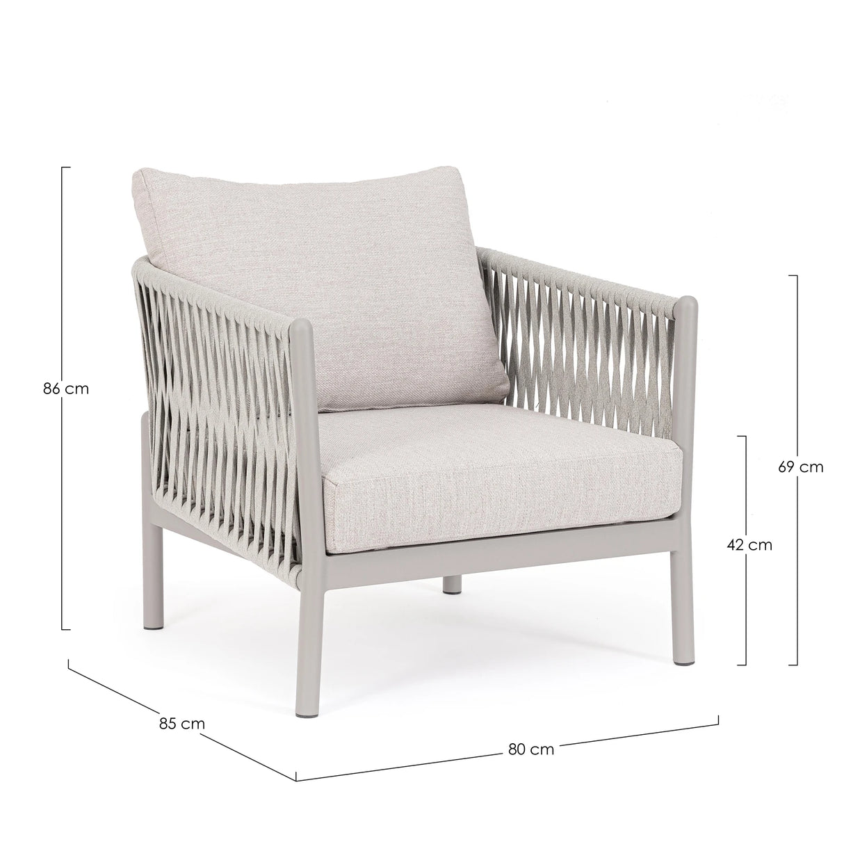 Outdoor Sessel mit Kissen Florencia Moon WG24 - ZEN ZONE Furniture