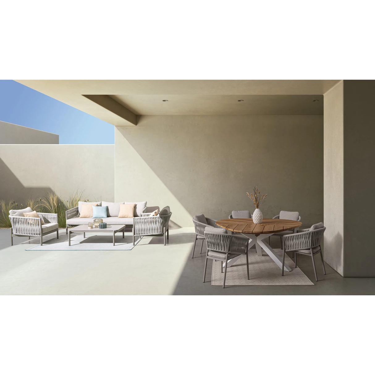 Garten-Sofa 3-Sitzer mit Kissen Florencia Moon WG24 - ZEN ZONE Furniture