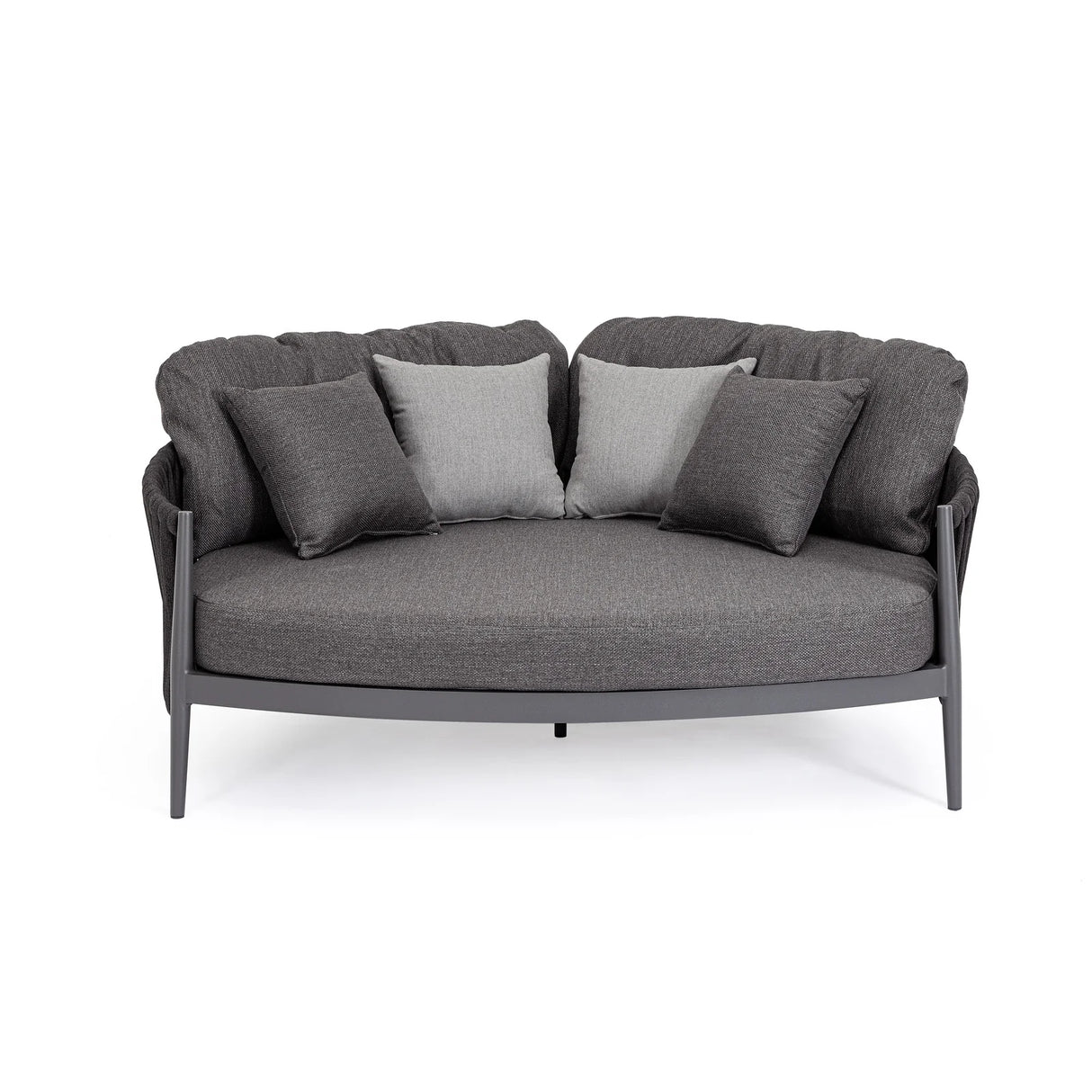 Outdoor Daybed mit Kissen Jacinta Anthrazit WG21 - ZEN ZONE Furniture