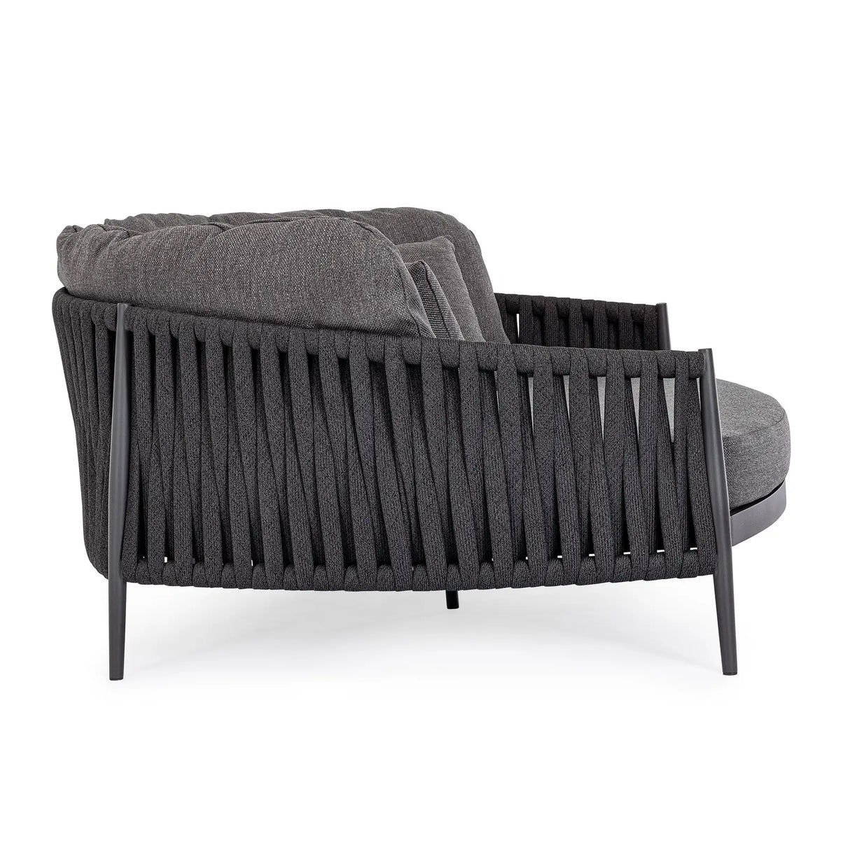Outdoor Daybed mit Kissen Jacinta Anthrazit WG21 - ZEN ZONE Furniture