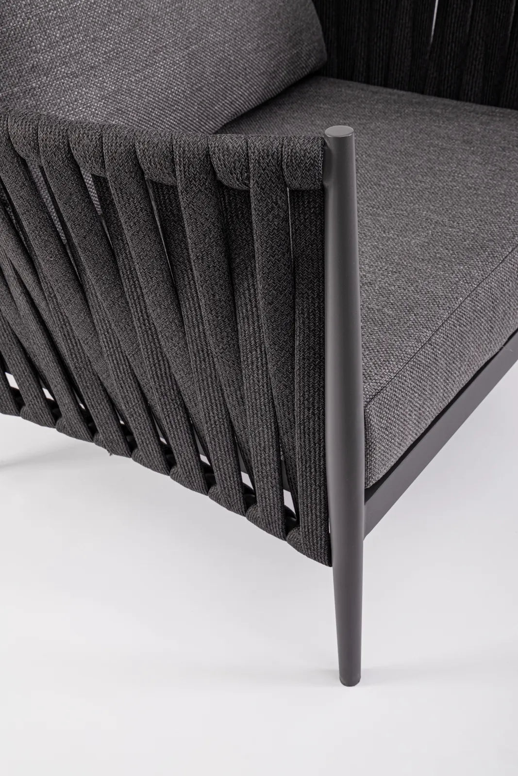 Outdoor Sessel 3er Platz mit Kissen Jacinta Anthrazit WG21 - ZEN ZONE Furniture